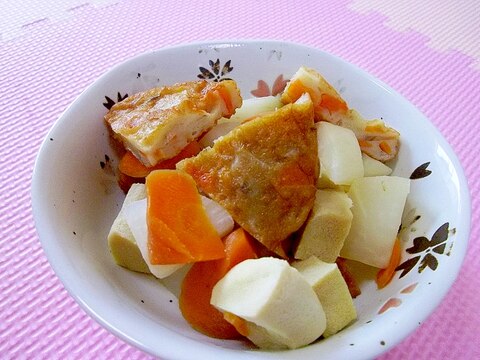 レンジで簡単♪さつまあげと大根の煮物